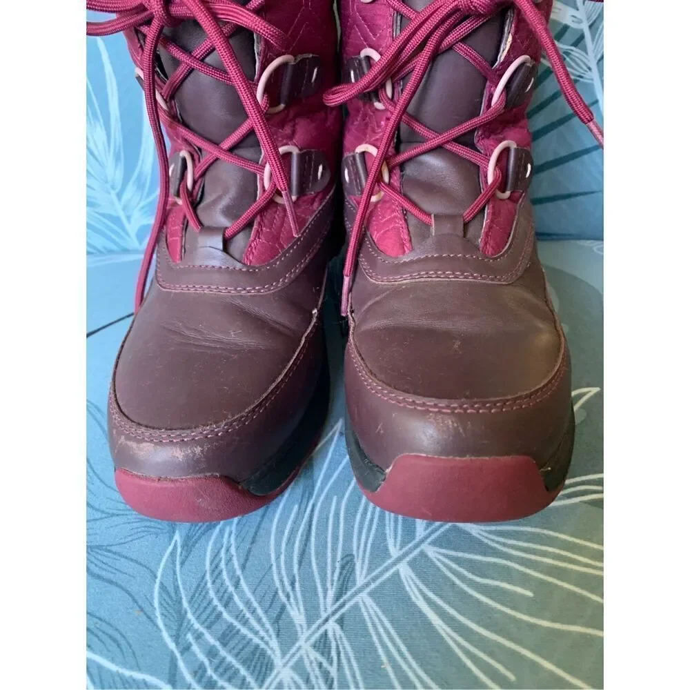 UGG Australia Lachlan Shearling Waterproof Cordovan Maroon Winter Snow Boots 8.5